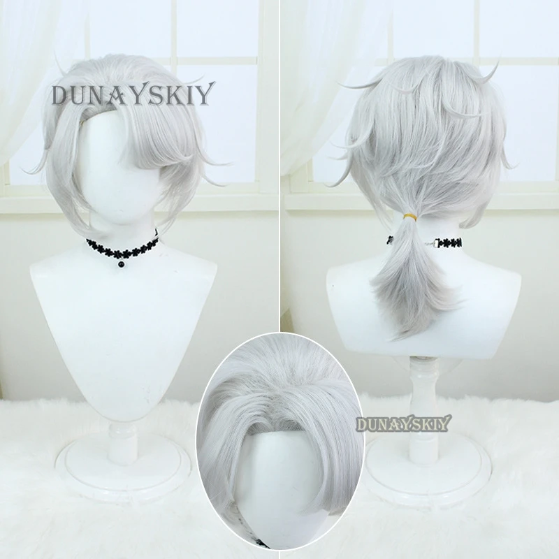 Anime Game Identity Ⅴ Frederick Kreiburg Cosplay Costume Composer Pioneerr Research Wig Trench Coat Uniform Man Carnival Suit