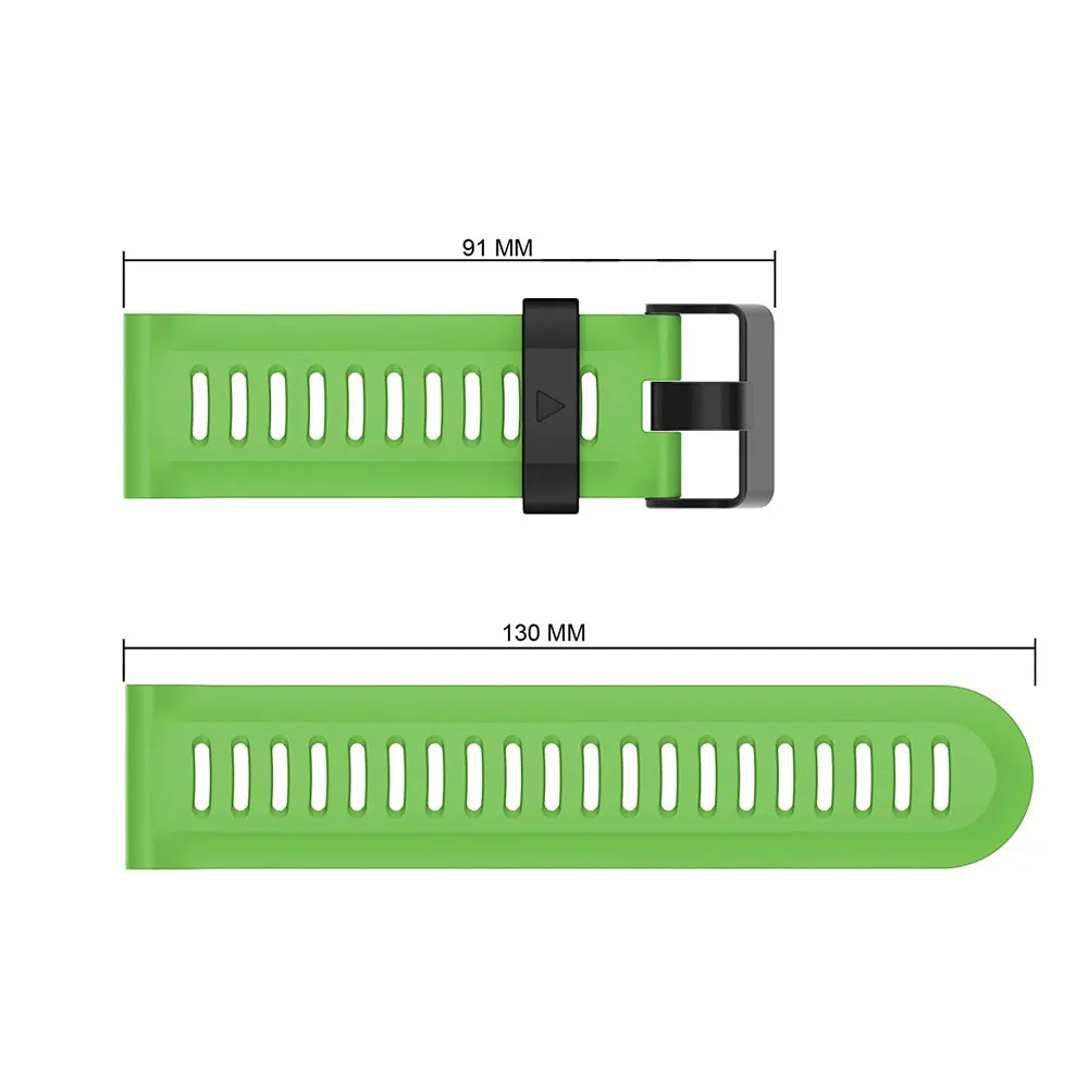 Pulseira de substituição de silicone macio, pulseira para relógio inteligente Garmin Fenix 3 HR e 3HR Sport, pulseira com ferramenta