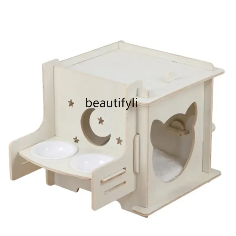 

FG40Pet Bed Modern Indoor Outdoor Pet Cat Dining Table Bowl Customized Kennel Four Seasons Supplies