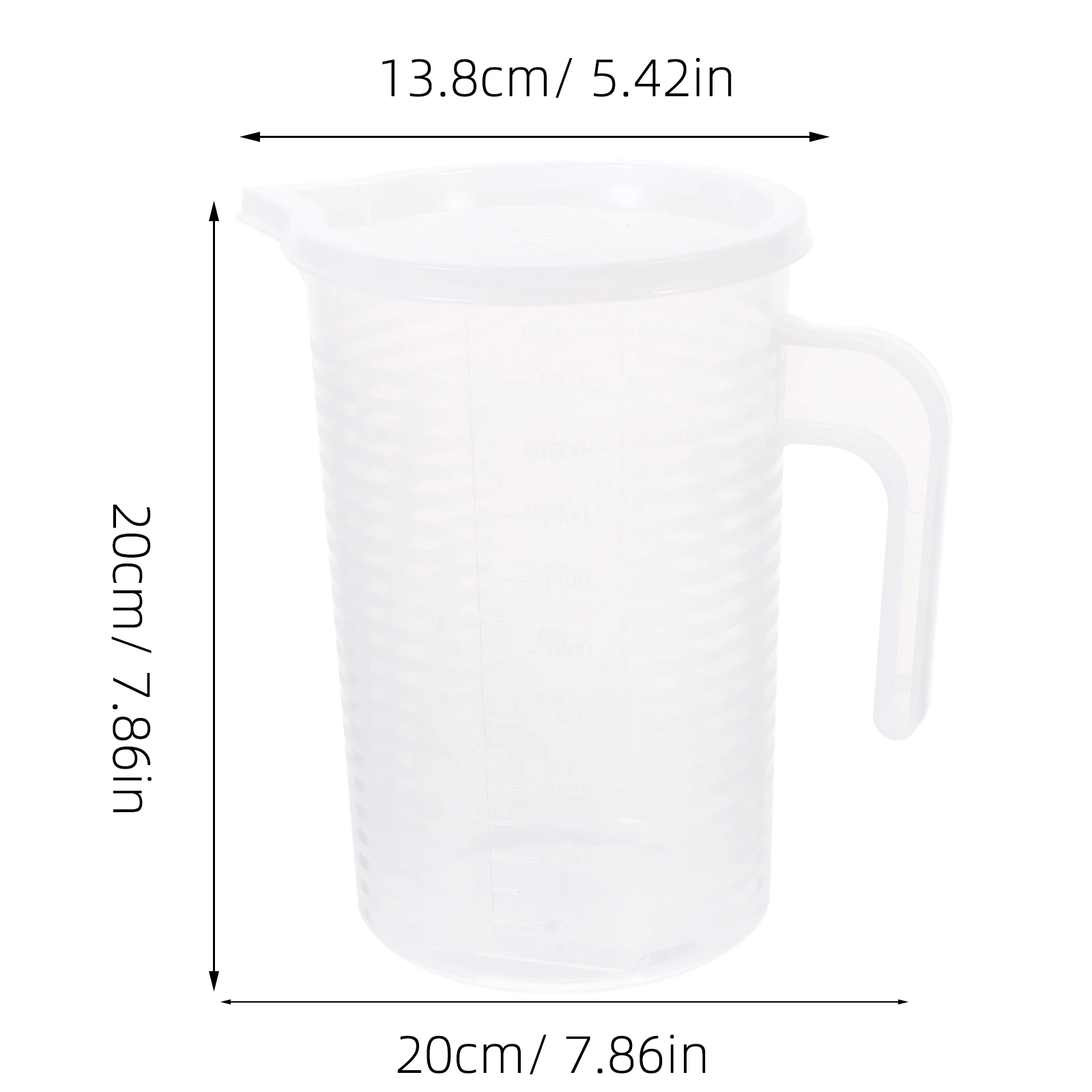 

Plastic Measuring Cups with Lid Stackable Heat Resistant BPA Free Transparent Liquid Measuring Cup Kitchen Baking Tools Mixing