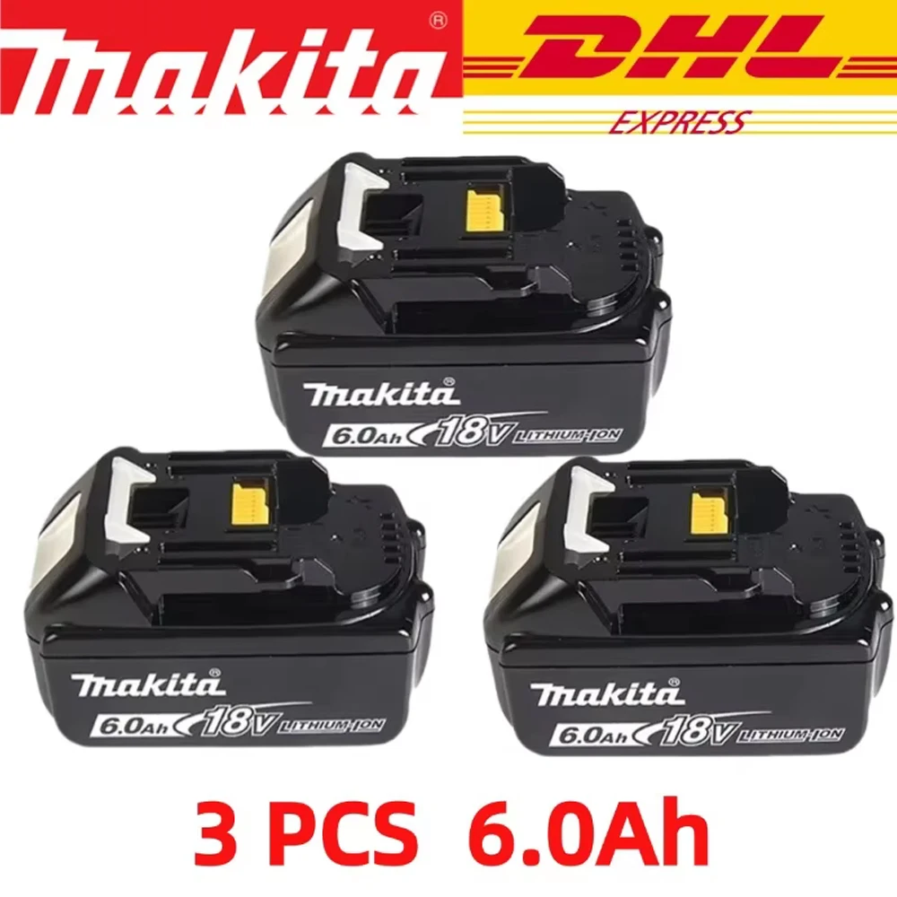 Makita 100% originele 18V 3Ah 3000mAh Makita batterij BL1830B BL1850B BL1850 BL1840 BL1860 BL1815 vervangende lithiumbatterij