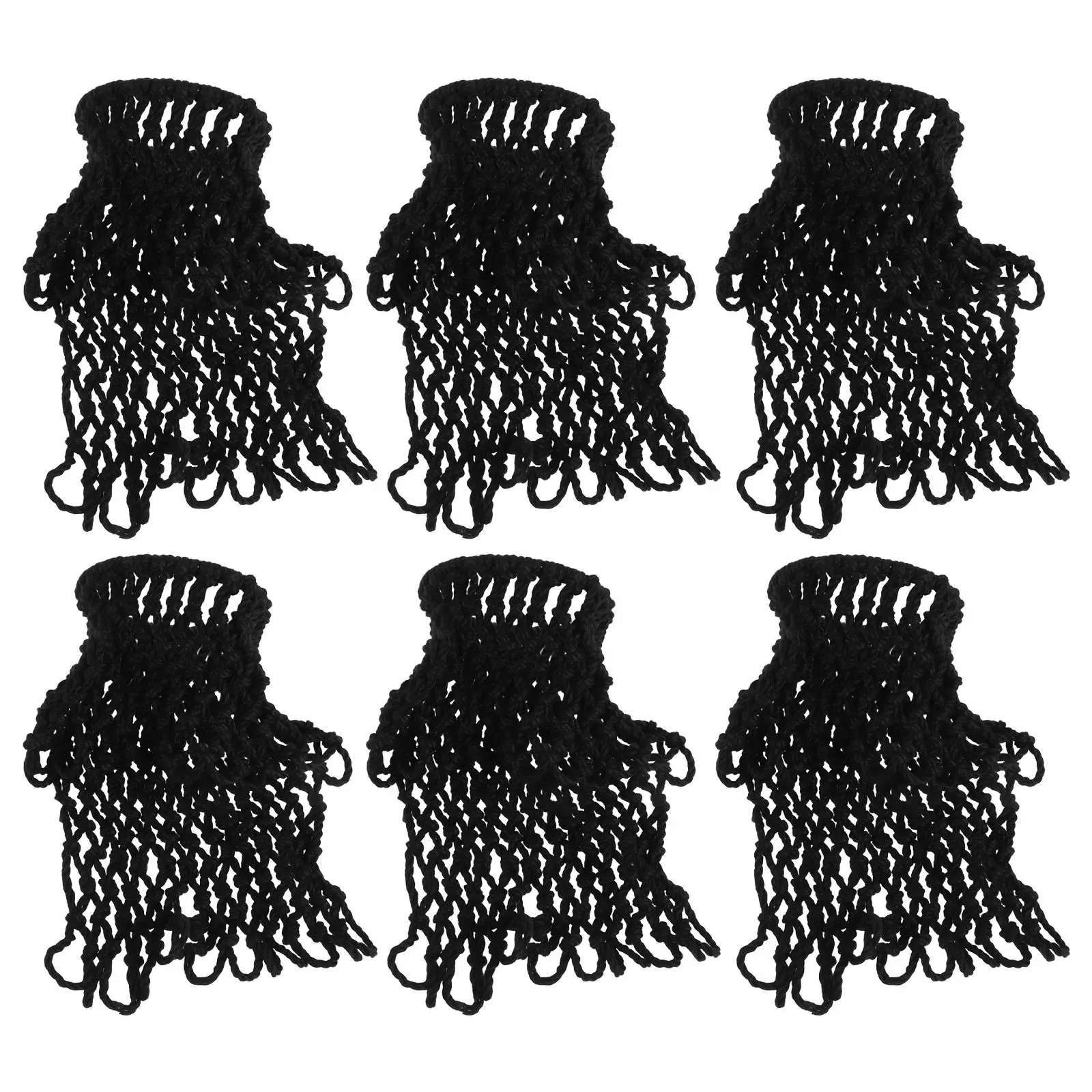 

6Pcs Pool Table Corner Pockets Replacement Black Abrasion Resistant Nylon Mesh Billiard Drop Bag Nets for Billiards Table Pocket