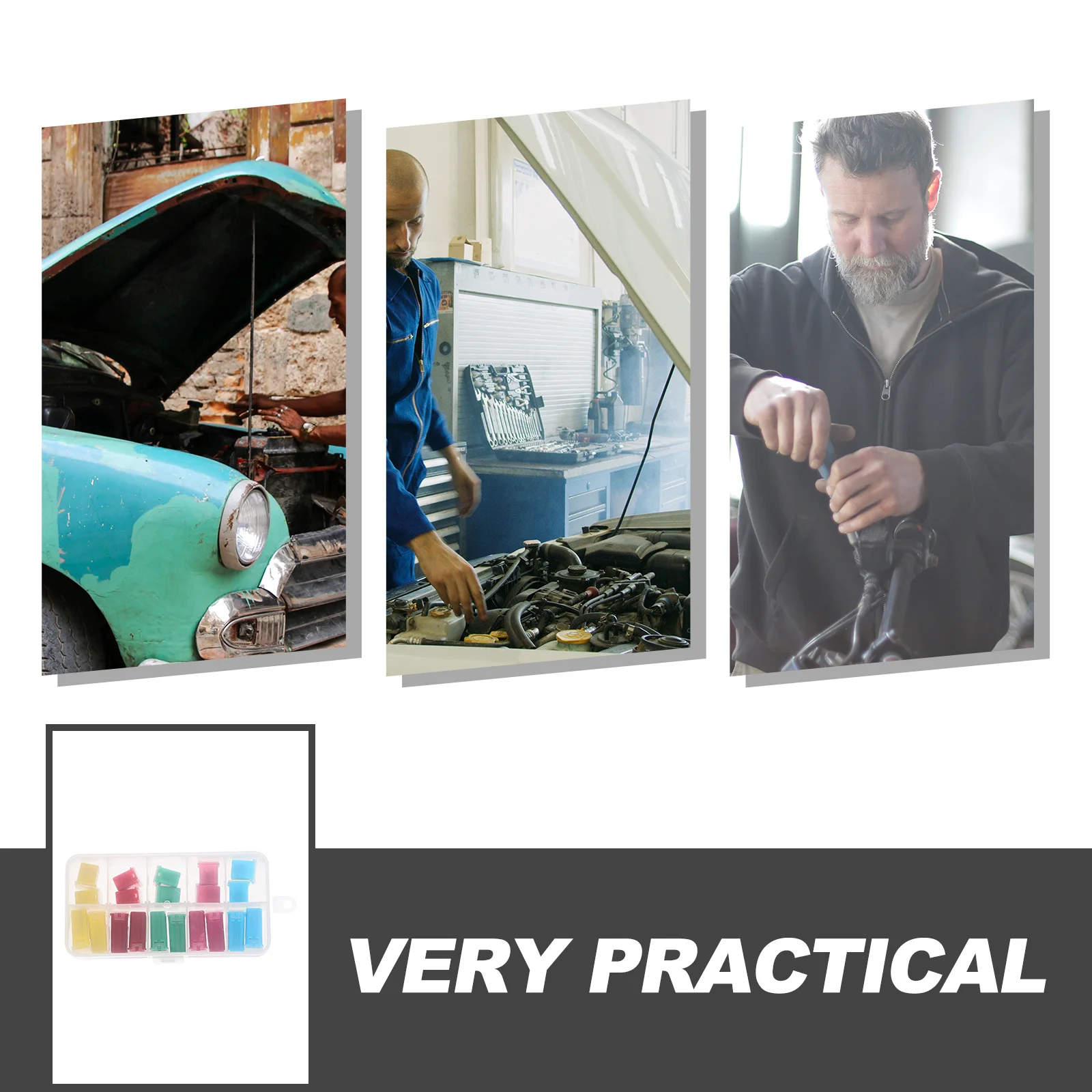 

20Pcs Car Micro Kit Automotive 20-60a Mini Fuse Assortment Set Plastic Box Circuit Protection Replacement Automotive