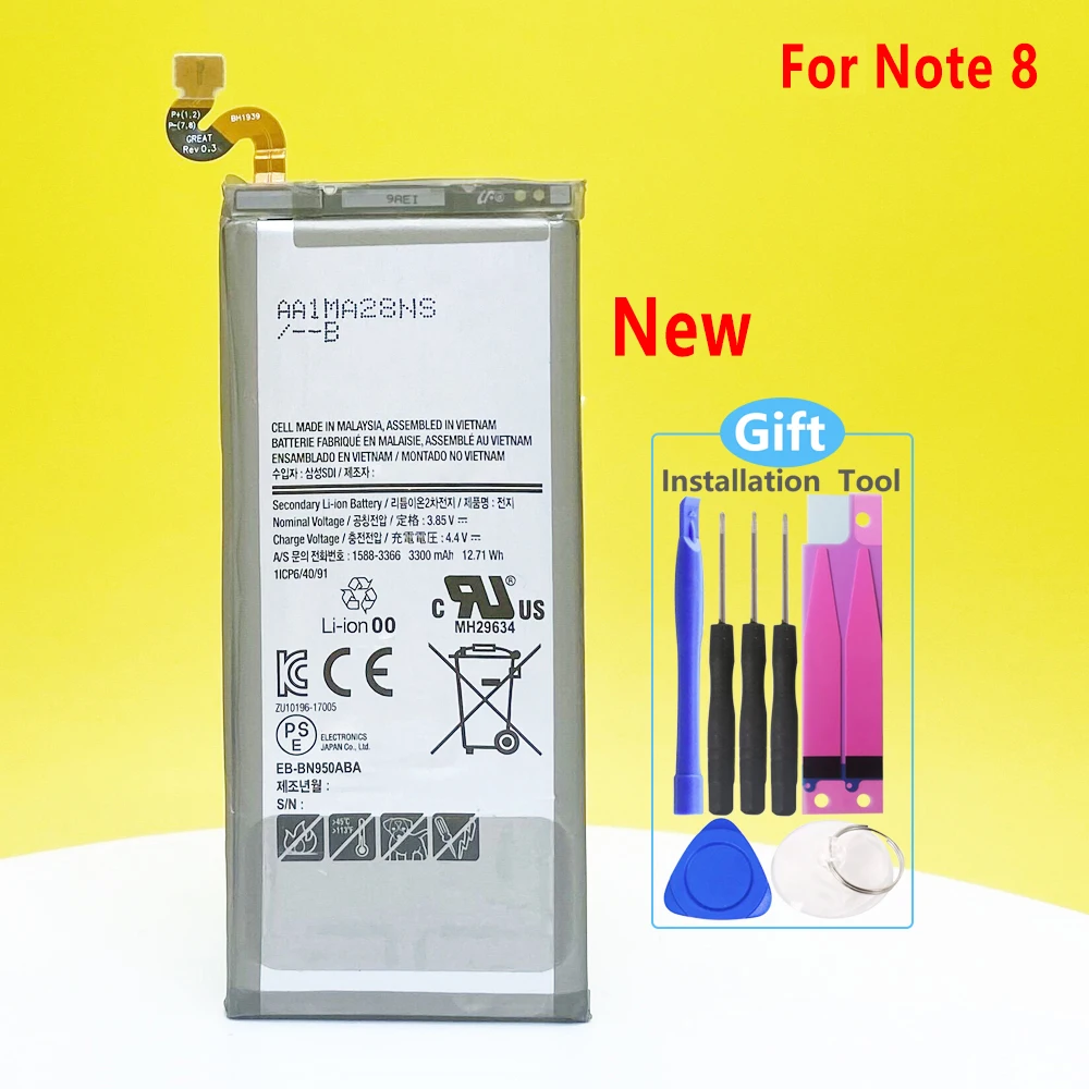 New EB-BN950ABA EB-BN950ABE Battery For GALAXY Note 8 N9500 N9508 SM-N950 N950F/U N950A N950N Phone