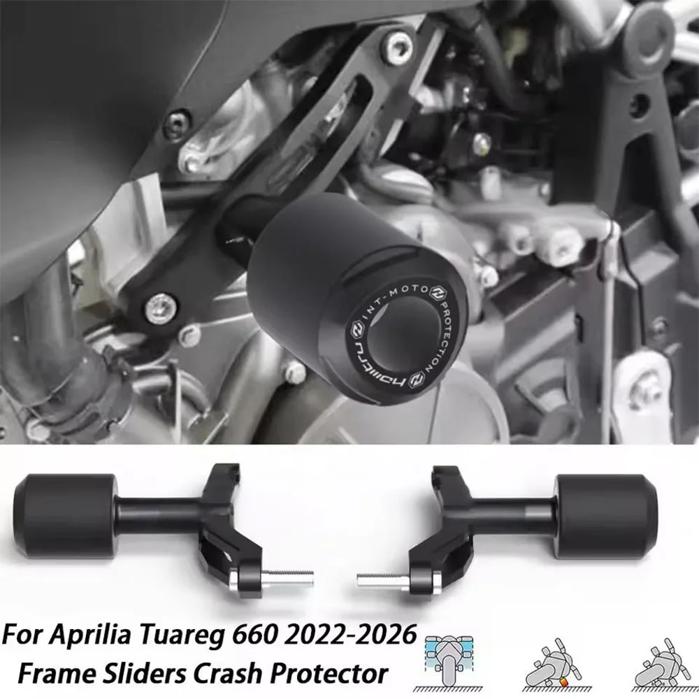 For Aprilia Tuareg 660 Crash Protection (2022+) Frame Sliders Crash Protector