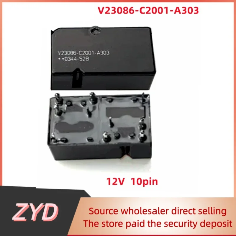 ZYD 1pcs For TYCO V23086-C2001-A303 10pin Automobile Relay V23086 C2001-A303 DIP10 Car Relay NEW ORIGINAL