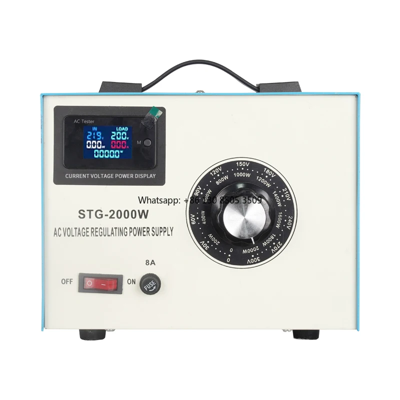 Factory STG-2000VA Fully Automatic 50Hz AC Current 220V Copper Stabilizer Single-Phase Flyback Voltage Regulator for Home Use