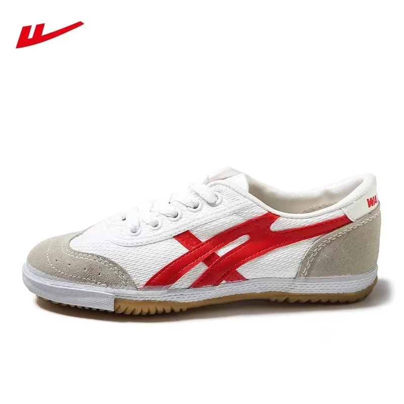 HUILI Classic Style Low Cut Size 34-48 Unisex White Red Canvas Shoes Breathable Outdoor Walking Footwear Surface Flats Men Shoes