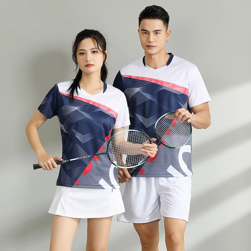 New Style Badminton Suit Men and Women Quick-drying Short-sleeved Sports Clothing