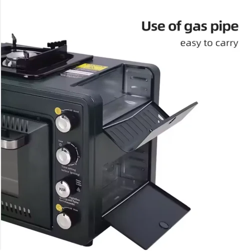 Cross-Border Outdoor Portable Gas Oven, Field Camping, Integrated Casserole, 25-30L Oven