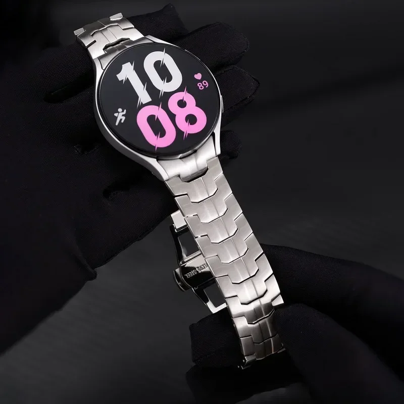Correa de Metal para Samsung Galaxy Watch 4/5/6/7 44mm 40mm pulsera 4/6 Classic 46mm 47mm Correa de acero inoxidable 5 Pro Correa