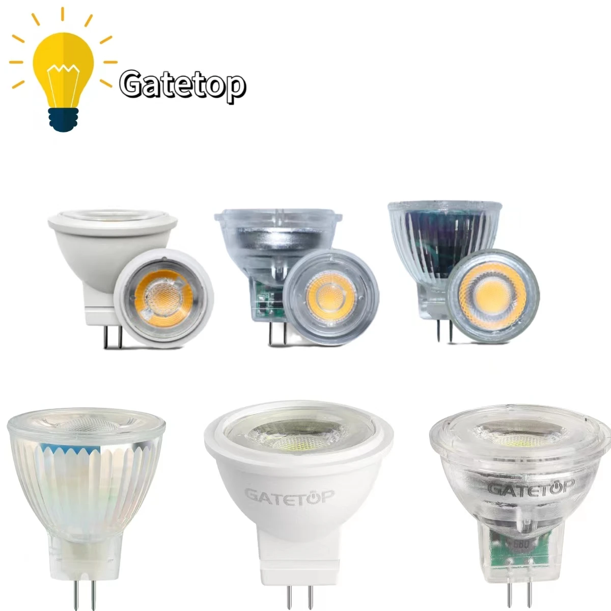 LED 미니 COB 스포트라이트 MR11 램프, GU4 12V 3W, 따뜻한 화이트 데이 화이트 콜드 화이트, 다양한 실내 장면에 적합, 4-20 개