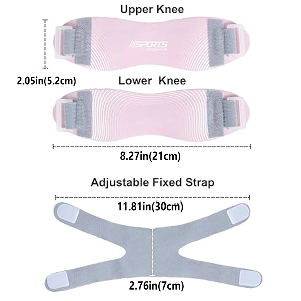 2 Stück Patellasehnen-Stützgurte, verstellbare Neopren-Kniegurte zur Schmerzlinderung, ideal für Laufen, Arthritis, Springerknie – Detail 4