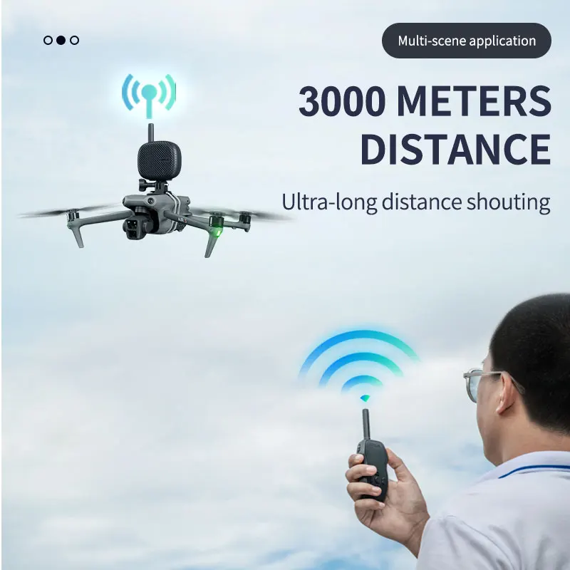 startrc-drone-wireless-speaker-megaphone-for-dji-mini-4-pro-mavic-3-mini-3-pro-air-3-air-2s-3000m-distance-remote-loudspeaker