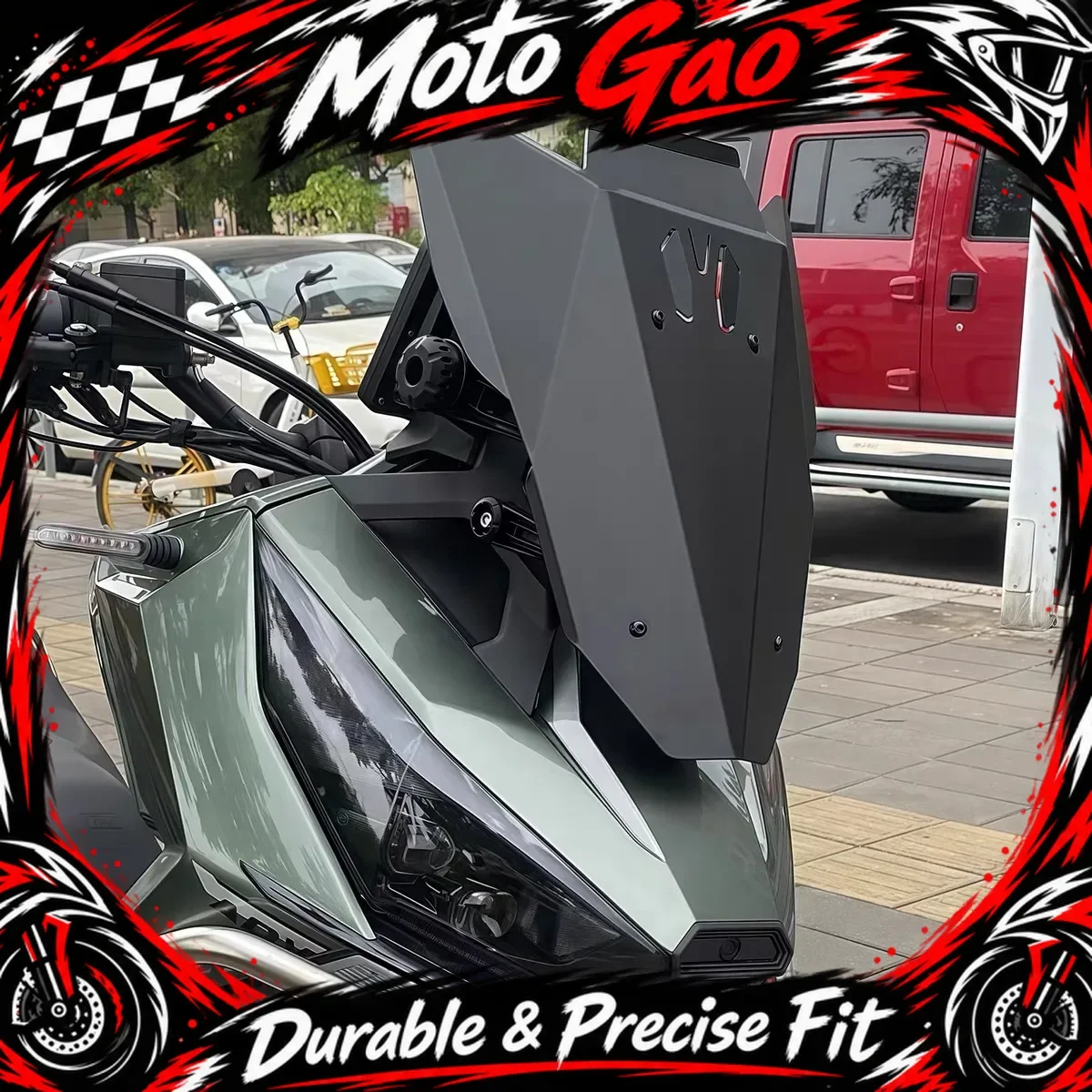 【Precise Fit】FOR ZONTES 368G modified front windshield ZT368G dedicated aluminum alloy raised windshield and air deflector