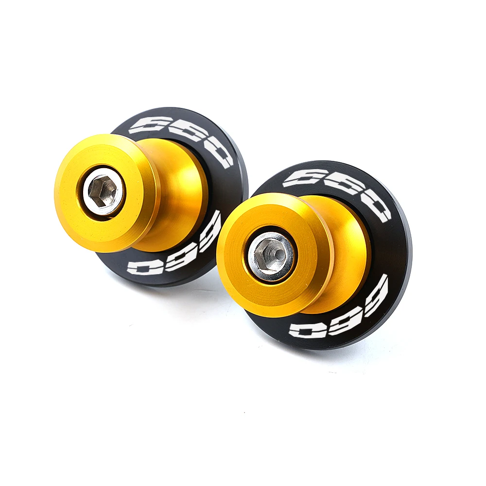 يصلح للانتصار Trident660 ترايدنت 660 2024 2023 2022 2021 دراجة نارية CNC M8 Swingarm بكرة المنزلق حامل مسامير