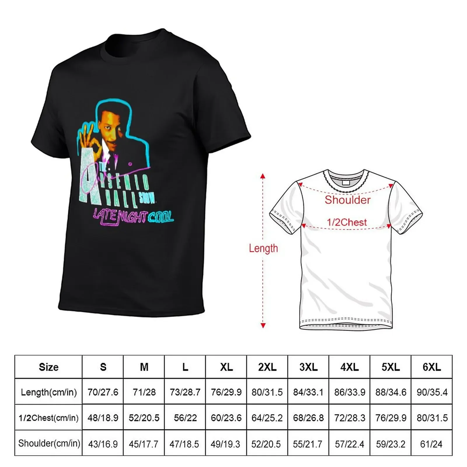 1990 The Arsenio Late Night Cool Brockum Brand T-Shirt boys whites aesthetic clothes anime men tshirt image 5