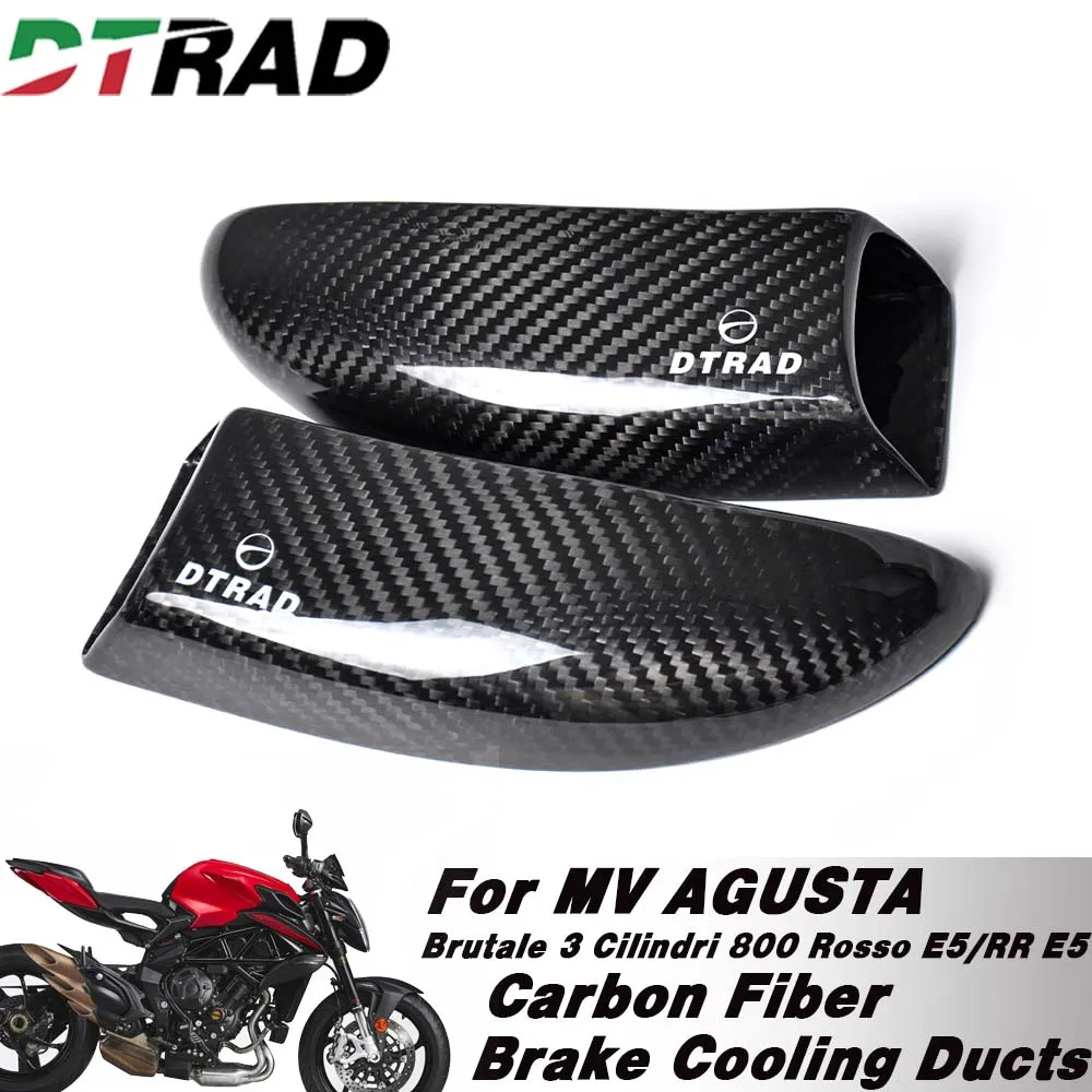 

Carbon Fiber Brake Duct Cooling System For MV AGUSTA Brutale 3 Cilindri 800 Rosso E5/800RR E5 2021 Motorcycke Caliper Channel