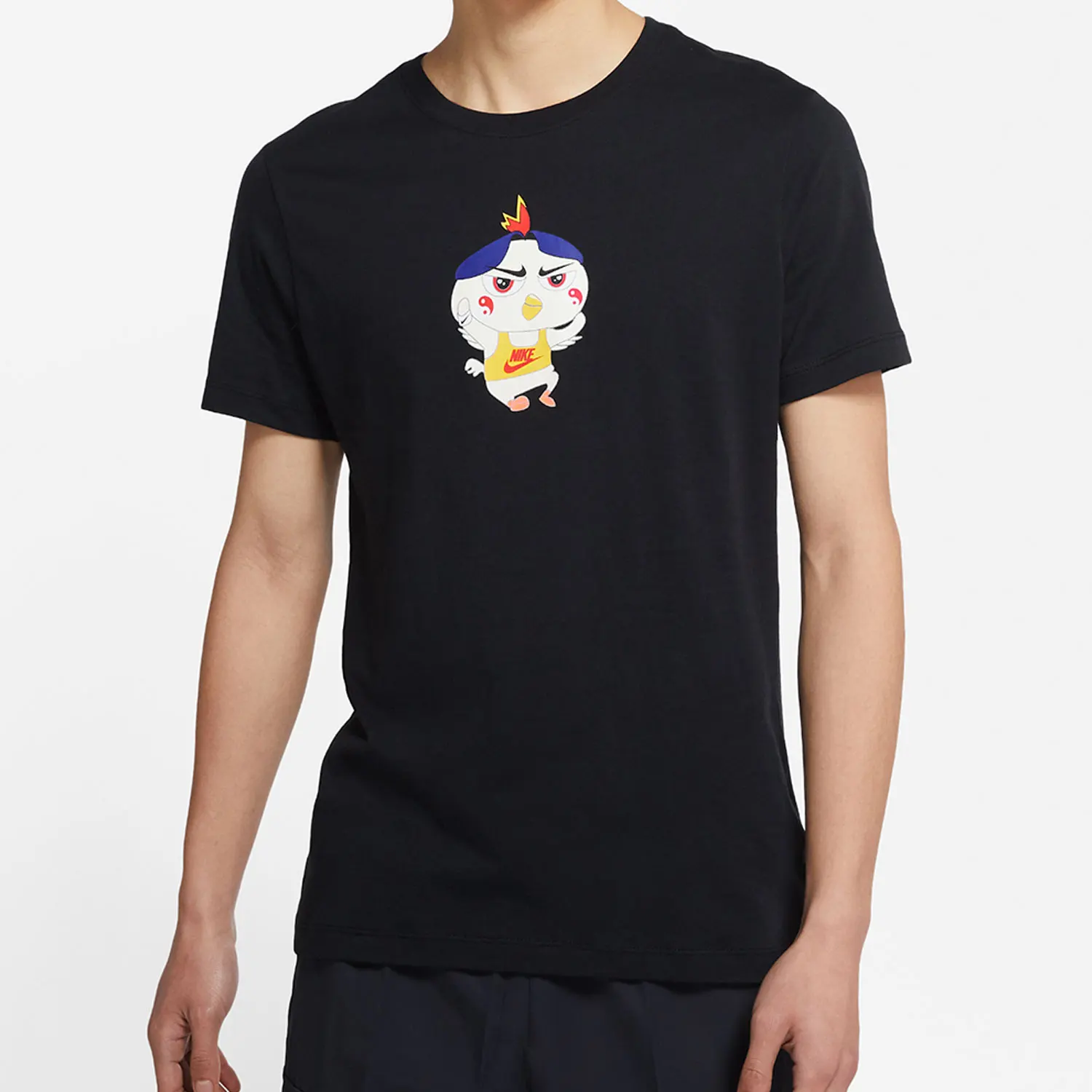 نايك حقيقية الصيف الرجال الرياضة والترفيه جولة الرقبة قصيرة الأكمام تي شيرت DD1323-010 #1