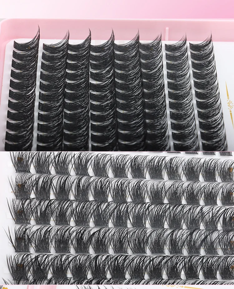 MIAOJIE  Individual Lashes Eyelash Book Clusters Extensions False Eyelash DIY at Home Cluster Eyelash Extensions Makeup