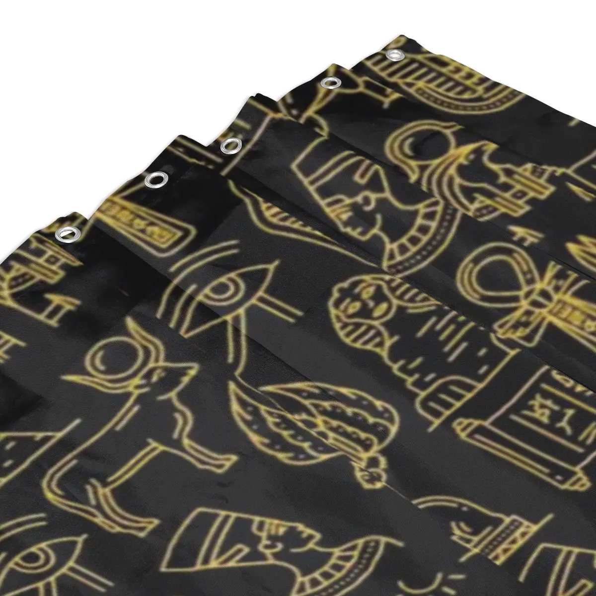 

Занавеска для душа в стиле древнеегипетской культуры, полиэстеровая, водонепроницаемая, с крючками