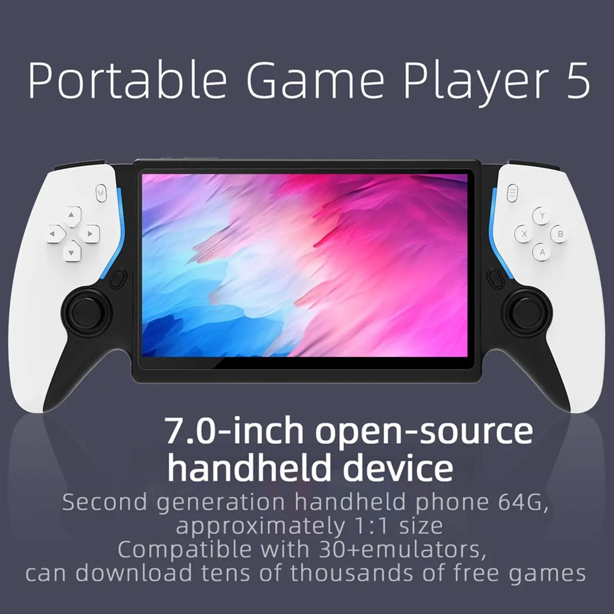 Портативная игровая консоль DT77 HC8000 с 7-дюймовым экраном, 64 ГБ, 15000 игр, открытый исходный код, поддержка более 30 эмулят