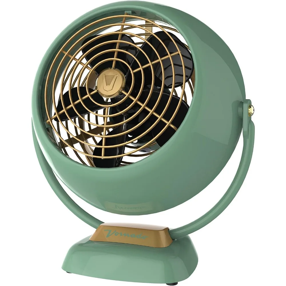 

Vintage Air Circulator Fan, 6.13"D x 10.13"W x 11.42"H,for bedroom, dorm, or office,Green