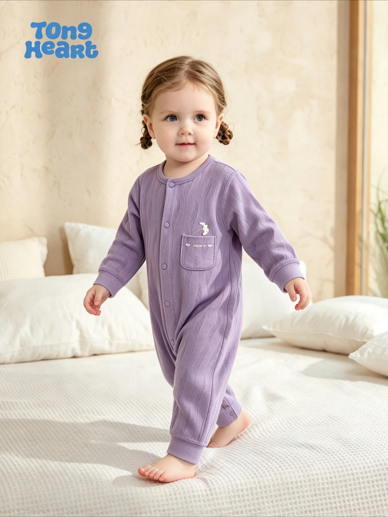TongHeart Baby Onesie - Fall and Winter Baby Outfit for Newborns. Suitable for Daily Wear. Both Boys and Girls Are Included.