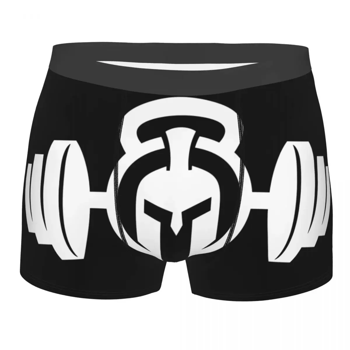 Funny Spartan Gym Logo Boxers Shorts Panties Men's Underpants Comfortable Bodybuilding Fitness Muscle Briefs Underwear