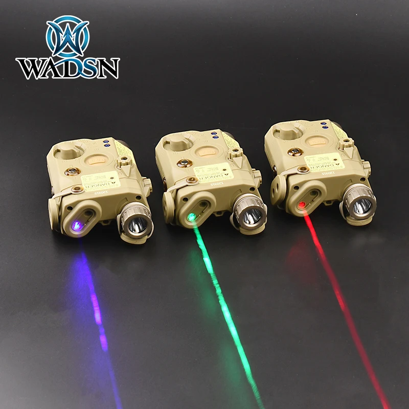 WADSN PEQ15 UHP Red Green Dot Laser IR Pointer Sight LED Flashlight Strobe Weapon light Airsoft Hunting Rifle Battery Case AR15