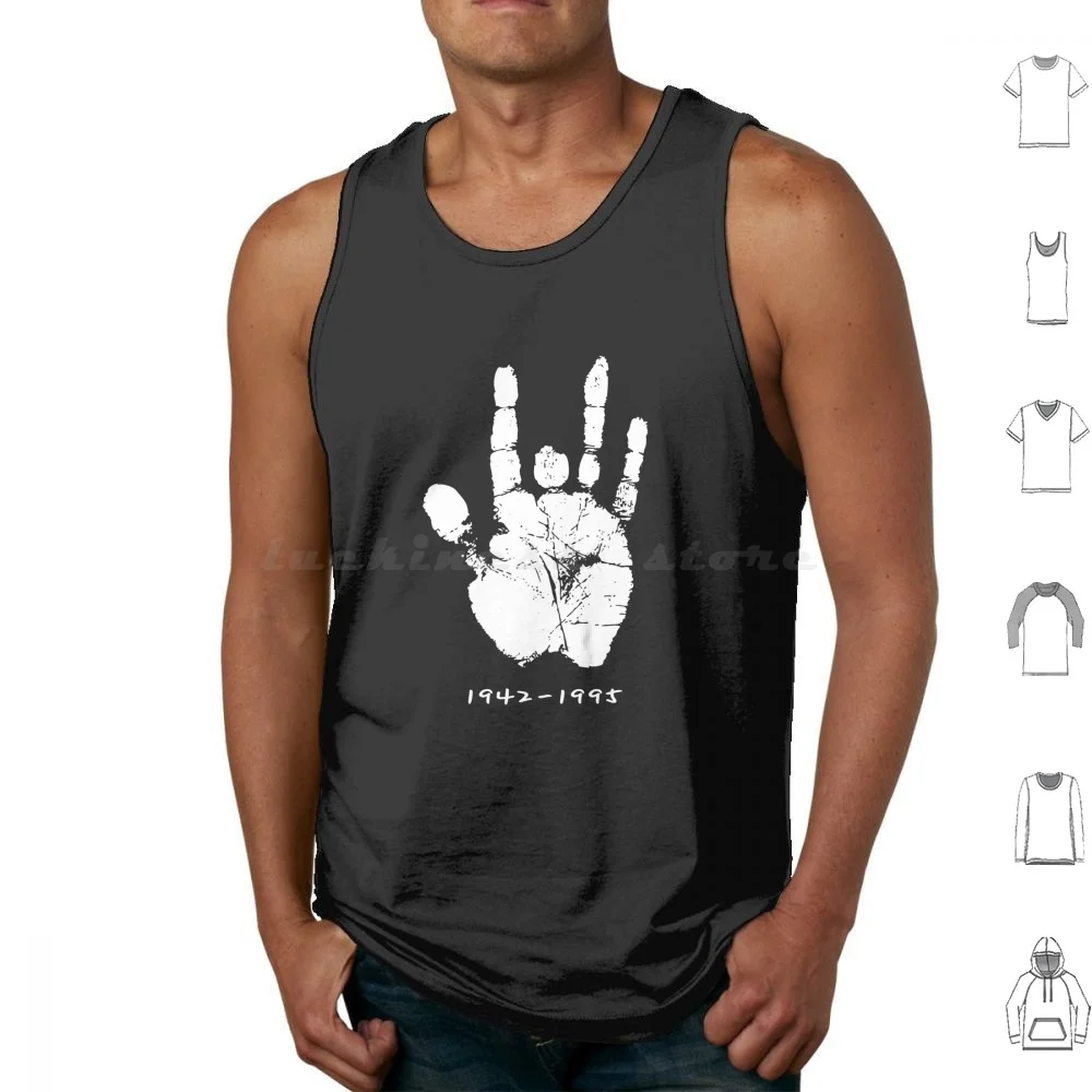 Jerry Garcia Hand Print Tank Tops Print Cotton Jerry Garcia Hand Jerry Garcia Garcia Stealie Truckin Steal Your Face