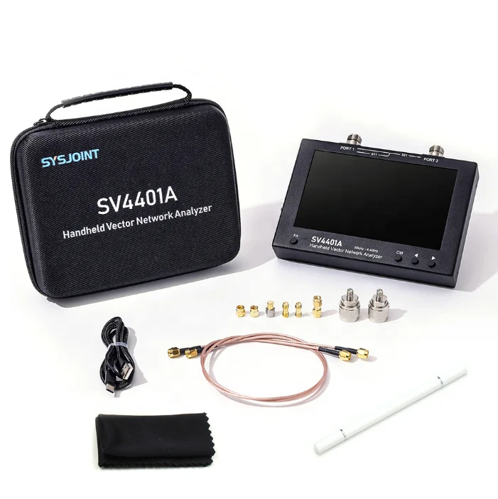 SV4401A Vector Network Analyzer 7 Inch Touch LCD 50KHz-4.4GHz HF VHF UHF Antenna Analyzer