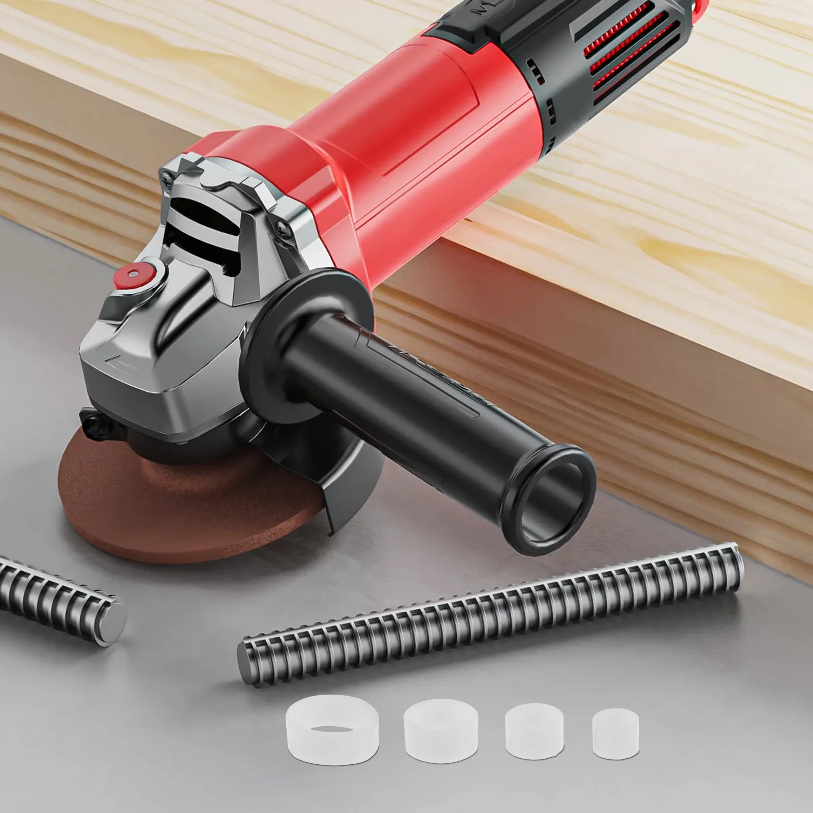 

1 set Grinding Wheel Adapter Bushing Set 9-12Mm Plastic Reducing Conversion Bushings For Bench Grinder Parts Metal Stone Wood