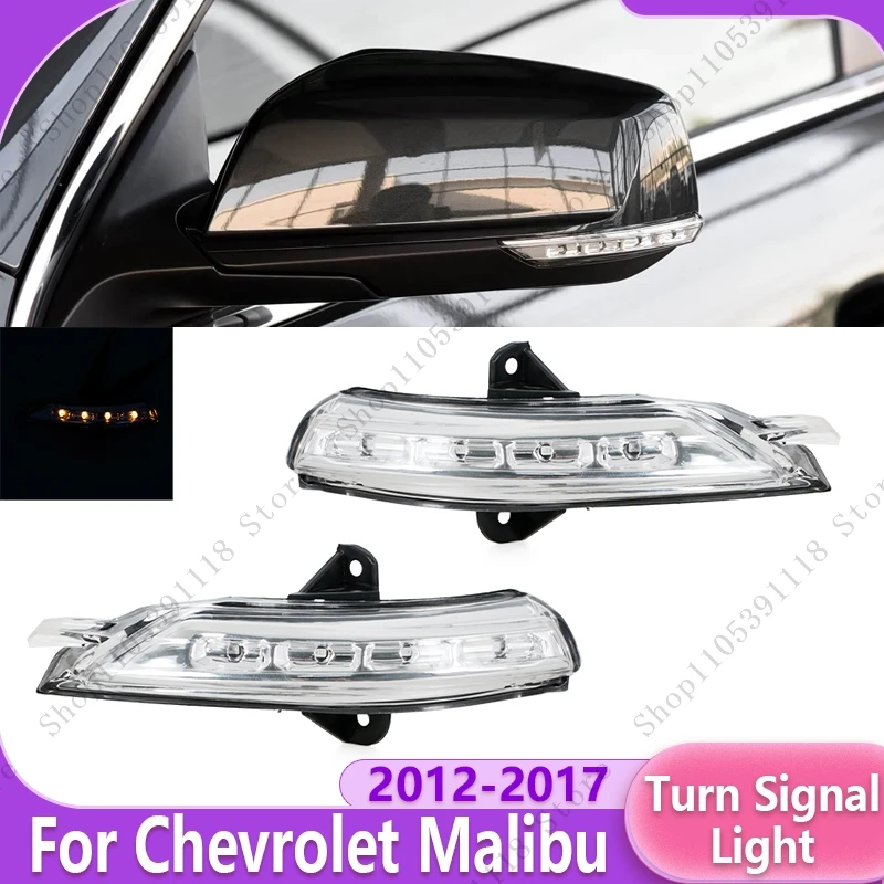 

Car LED Rear View Mirror Turn Signal Light For Chevrolet Malibu 2012 2013-2017 Indicator Blinker Repeater Lamp 22812195 22812177