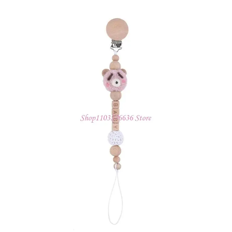 R6FD Soother Clip Holder for Newborn Chewing Teething Relief Toy Stroller Pendant Toy