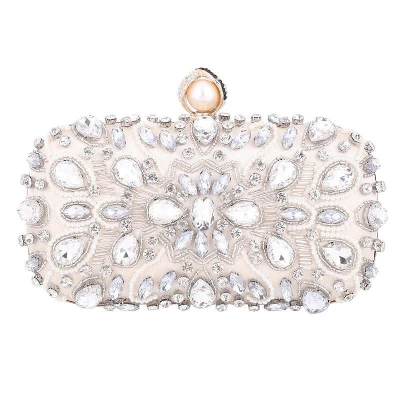 

Women's Evening Bag with Sparkly Crystal Rhinestone Hand-beaded European for Cocktail Party Prom Wedding