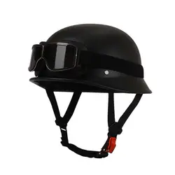 2024 ABS Motorcycle Half Face Helmet M35 German Style Vintage 1/2 Skull Cap for Men and Women Plus Size 3XL 4XL