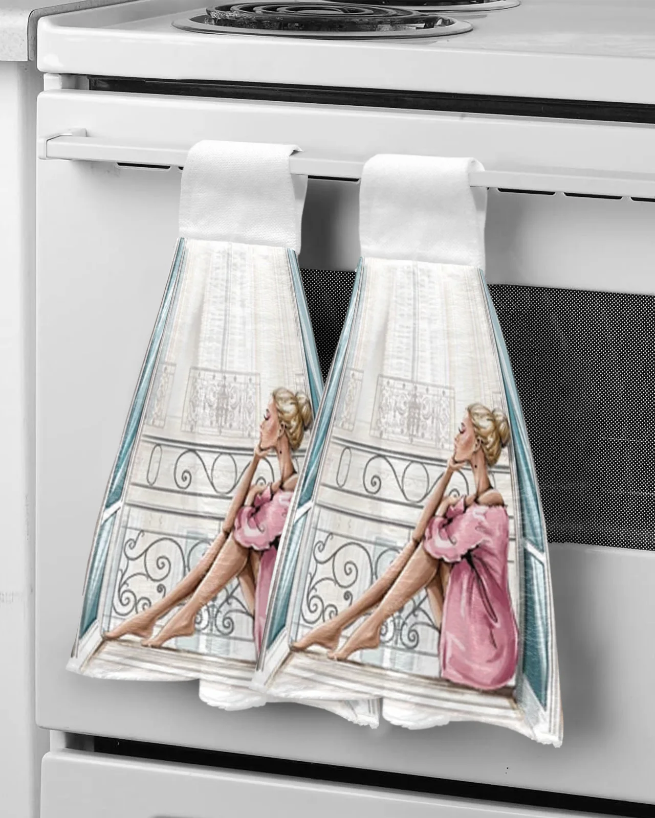 女性用マイクロファイバーハンドカチ,タオル,窓,手作り,食器洗い機,バスルーム,キッチン,美しい女性用