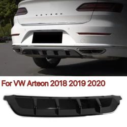 For VW Arteon Spoiler Rear Bumper Surround Lip 2018 2019 2020 Spoiler Body Kit Arteon PP Material Deflector Car Accessories