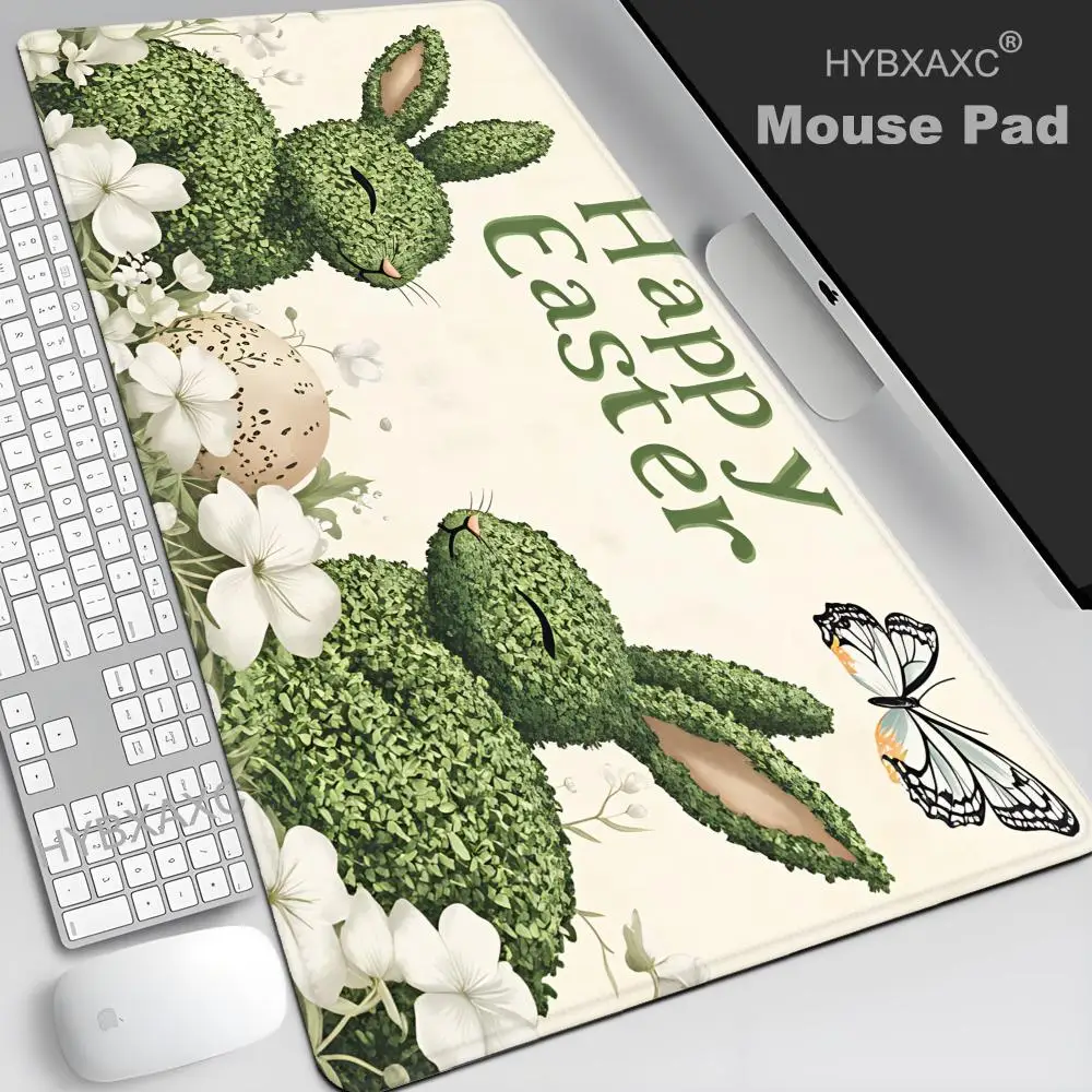 

HYBXAXC Festive Easter Non-Slip Kitchen Mat Easter Bunny & Eggs Comfortable Standing Mats Rugs for Home, Office, Laundry Room