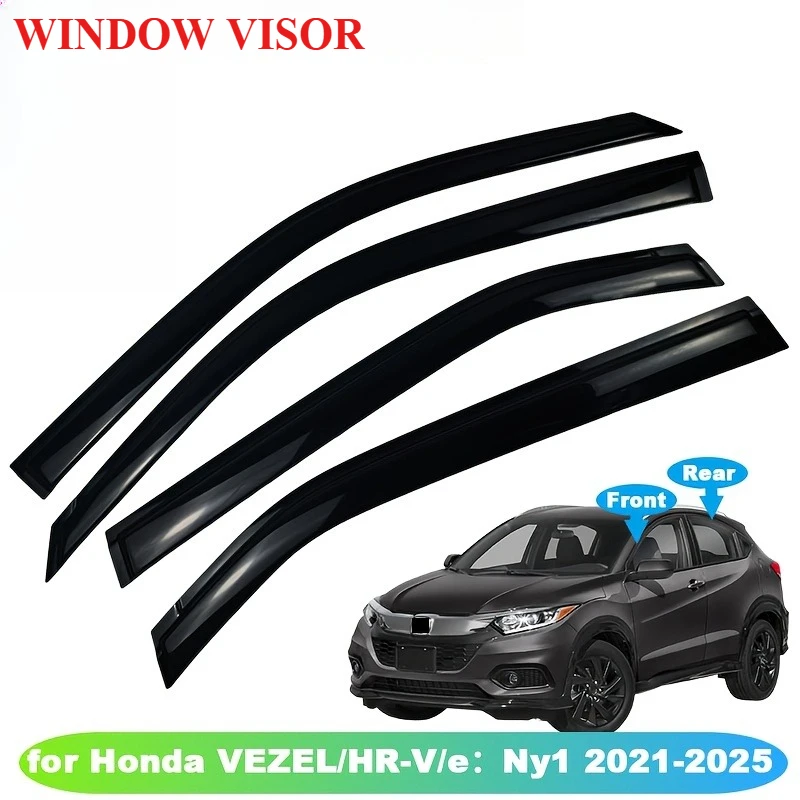 Window Deflectors For Honda Vezel/HRV / XRV 2021-2025 |Car Side Window Weathershield, Car Side Window Wind Deflectors