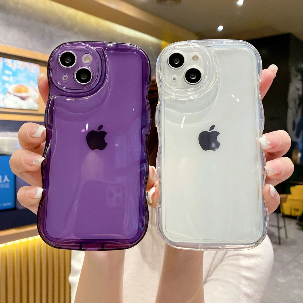 

Funda de teléfono a la moda para iPhone 14, 11, 12, 13 Pro Max, X, XS, XR, 7, 8 Plus, SE funda de silicona suave y transparente