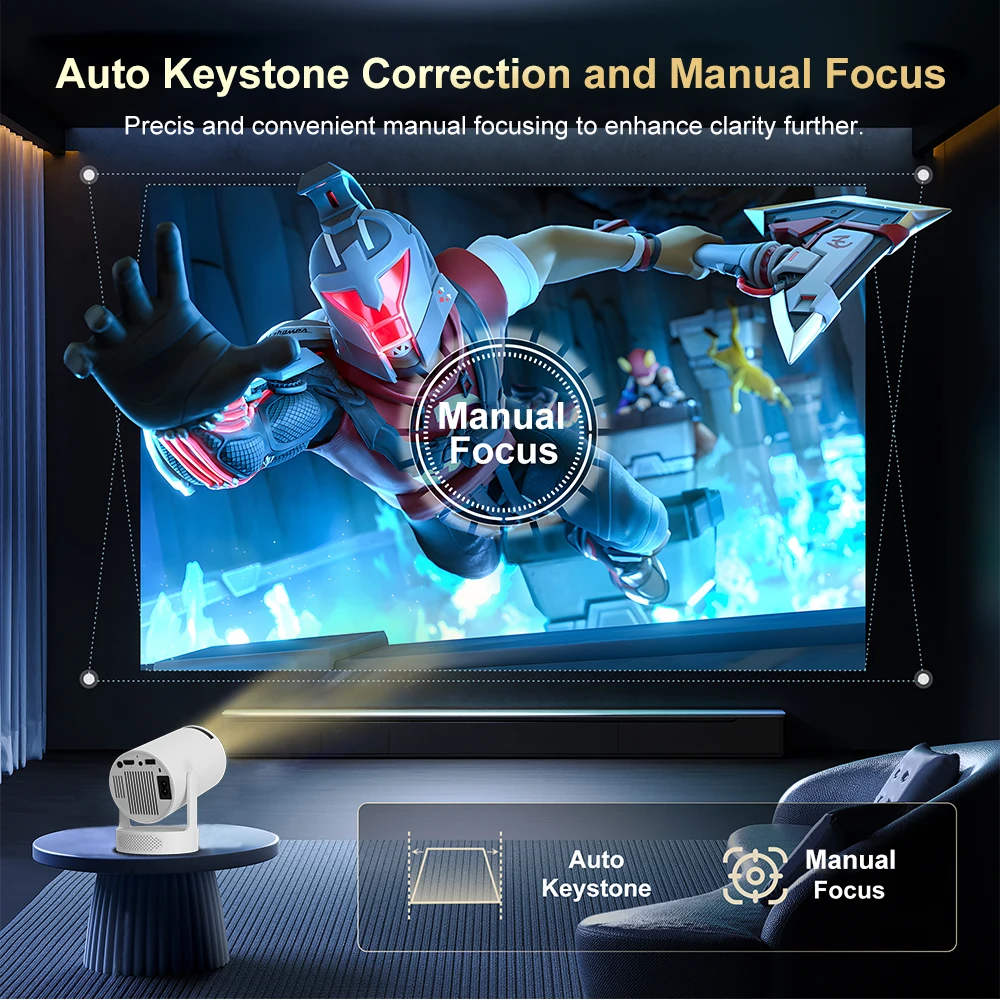 Salange HY300 Ultra 4K фильм Android 11 проектор WiFi6 BT5.4 уличный домашний кинотеатр автоматический вертикальный Keystone 2025 новый выпуск HY300