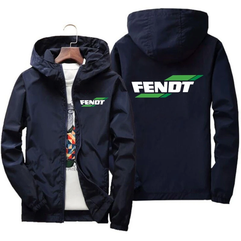 2024 spring and autumn men's hoodie sports jacket casual zipper leather coat Fendt men's sportswear fashion jacket men's jacket