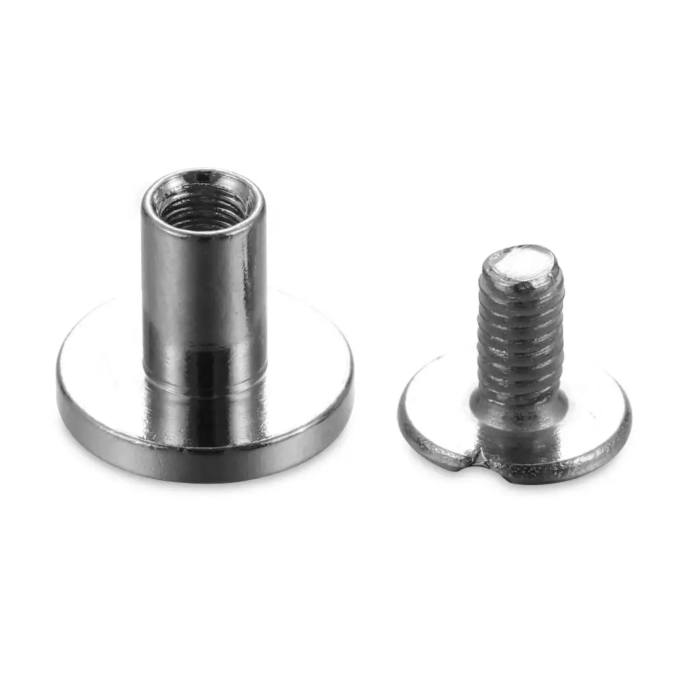 10sets Crafts Hats Garment Scrapbooking Leather Craft screw Brass Nail Rivets Cloth Button