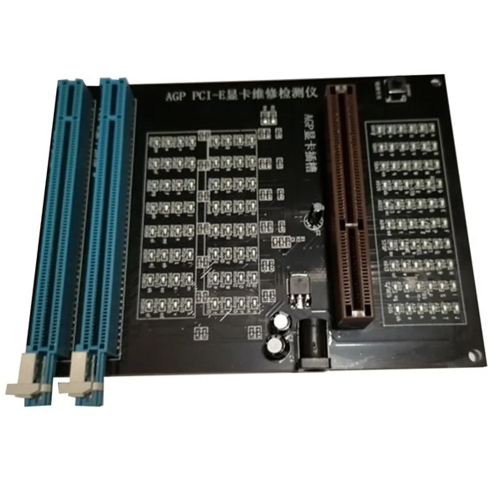 Imagem -02 - Dual-purpose Dual-purpose Tester Soquete Display Imagem Video Card Checker Diagnóstico Agp Pci-e X16