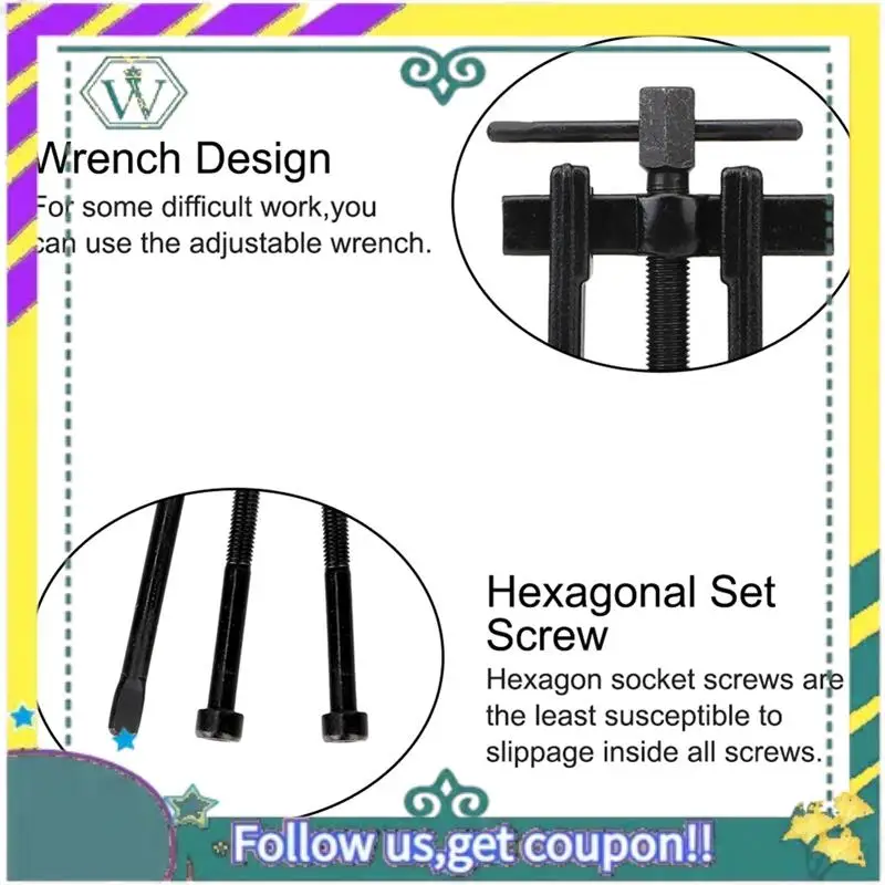 

Модернизированный автомобильный съемник шестерен, подшипник якоря, ковка экстрактора, инструменты для ремонта колес, разборка, аксессуары для прицепа