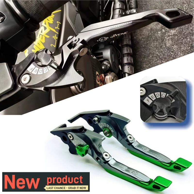 

Для Kawasaki ZXR400 всех лет KLE500 1991-07 ZX6R 1995-99 Запчасти для мотоциклов 3D комплект тормозных рычагов складные регулируемые рычаги ручки