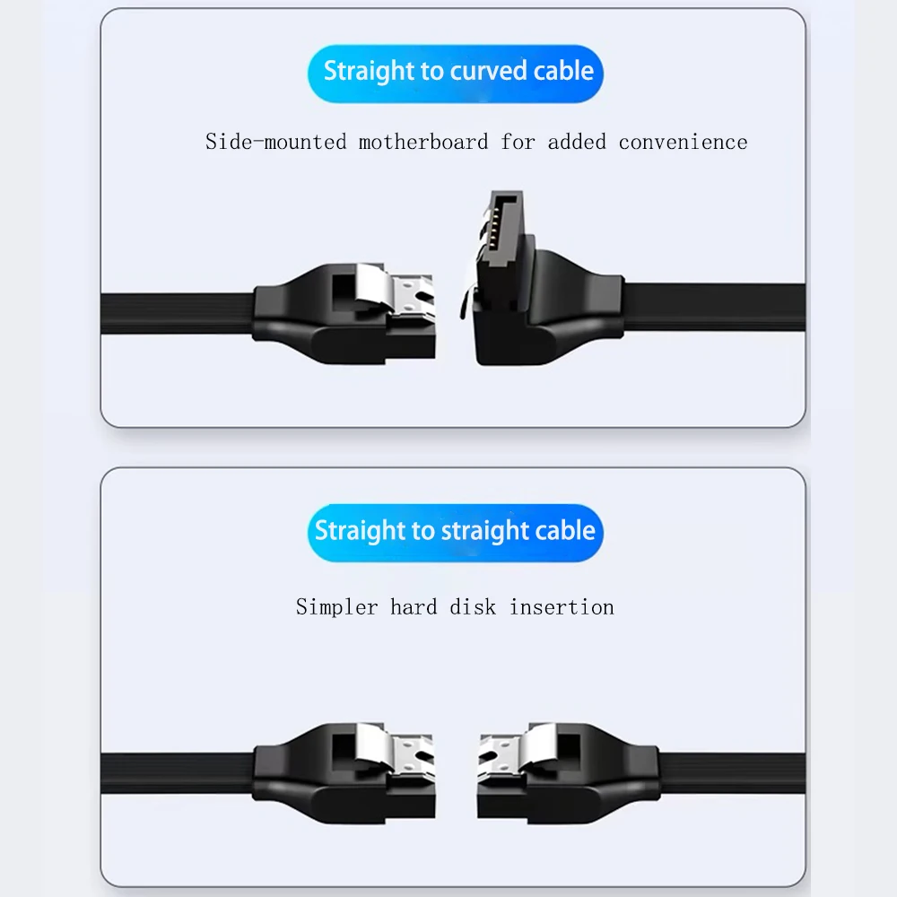 SATA 3.0 Data Cable High-speed Sata III Cable Adapter Connection Converter For Hard Disk Drive SSD HDD Signal Transmission Cord