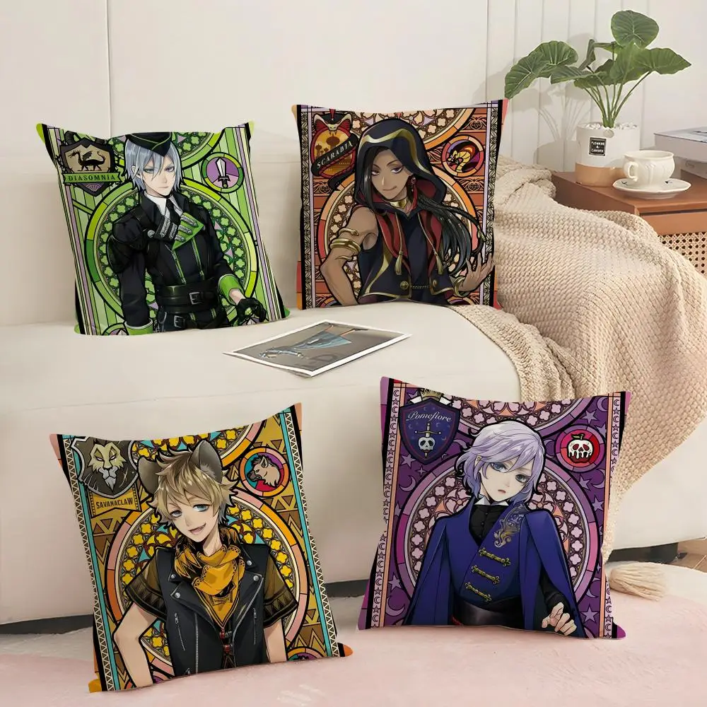 Kits T-Twisted Wonderland Vil S-Schoenheit Cushion Cover Silky Short Plush with Invisible Zipper Dustproof Sofa Pillow Cover